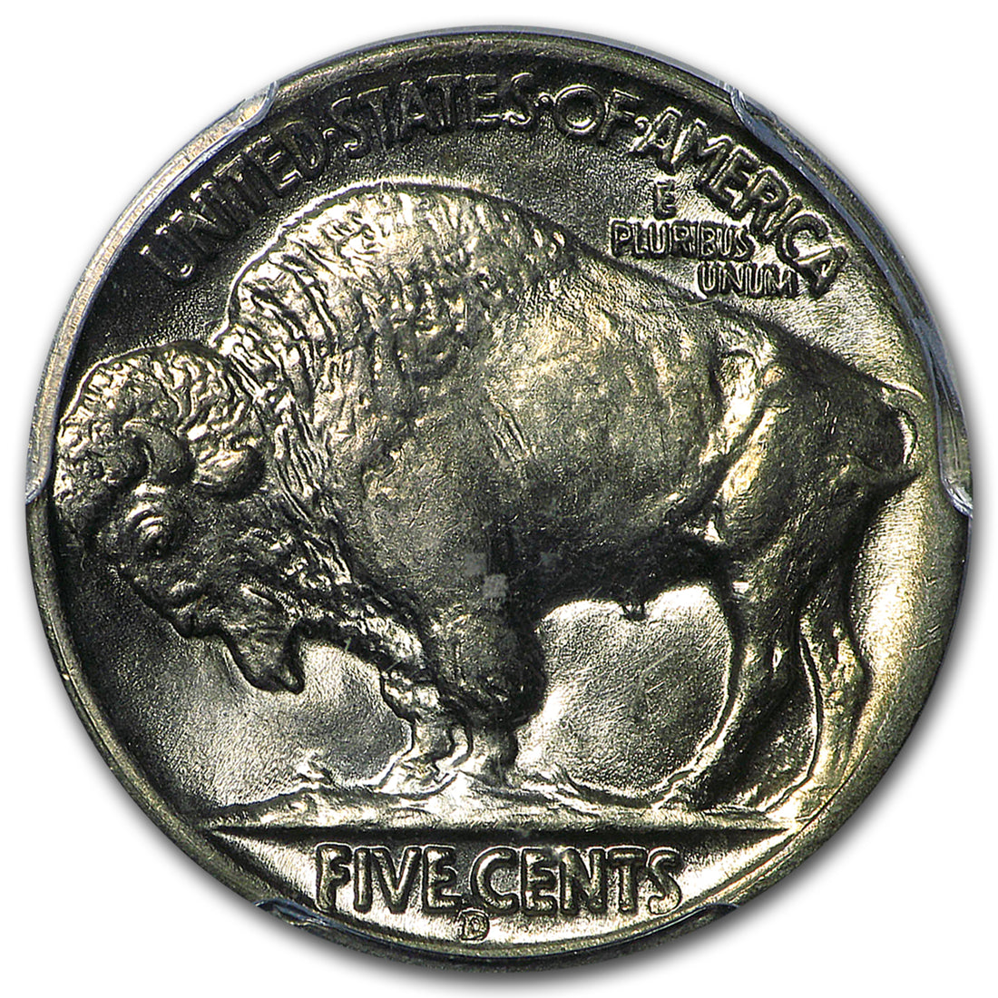 1938-D Buffalo Nickel PCGS MS66 – representative reverse