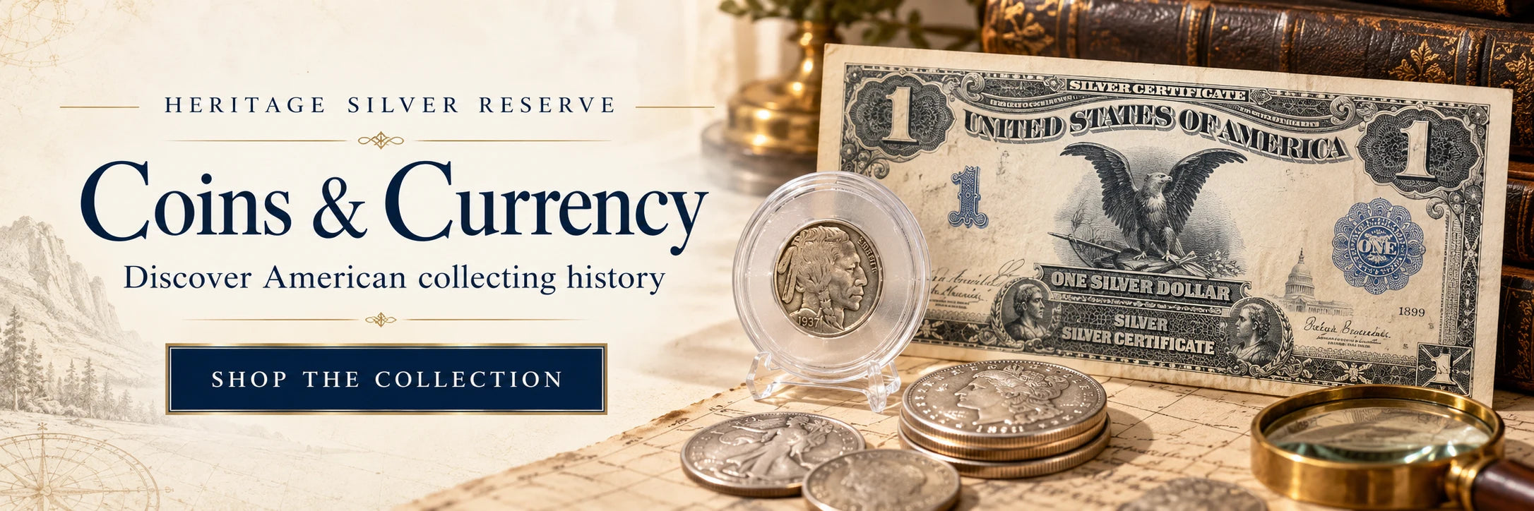 Heritage Silver Reserve — Coins & Currency. Discover American collecting history. Shop the collection.
